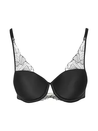 CHANTELLE | Soutien-gorge T-shirt à armatures TATTOO LOVE noir/beige doré | 